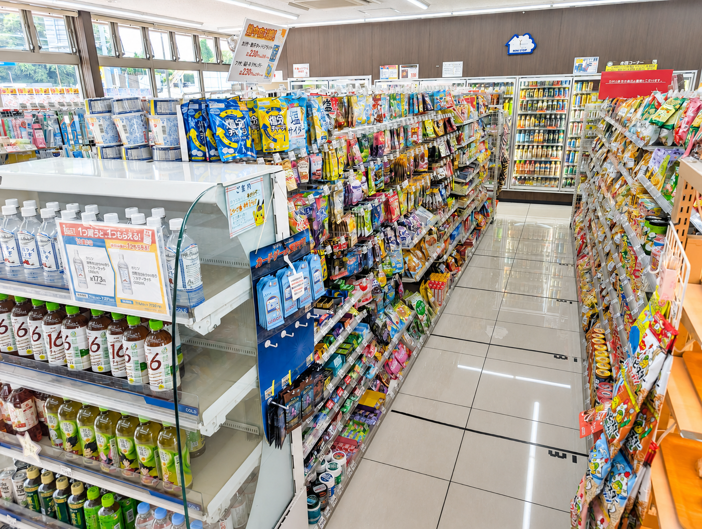 コンビニ店内の売場