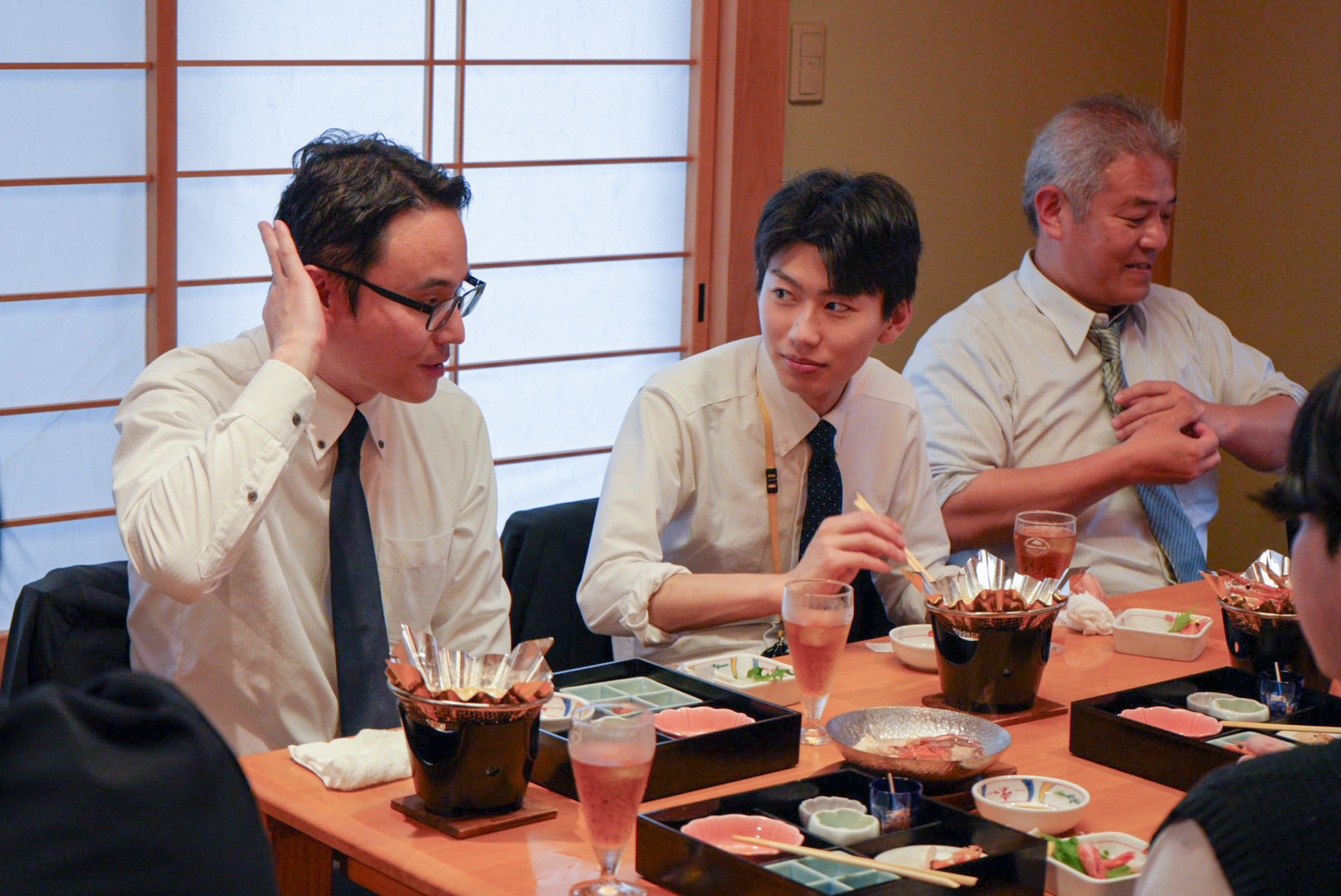 式典後の食事会①